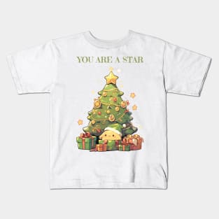 Christmas tree shine on Kids T-Shirt